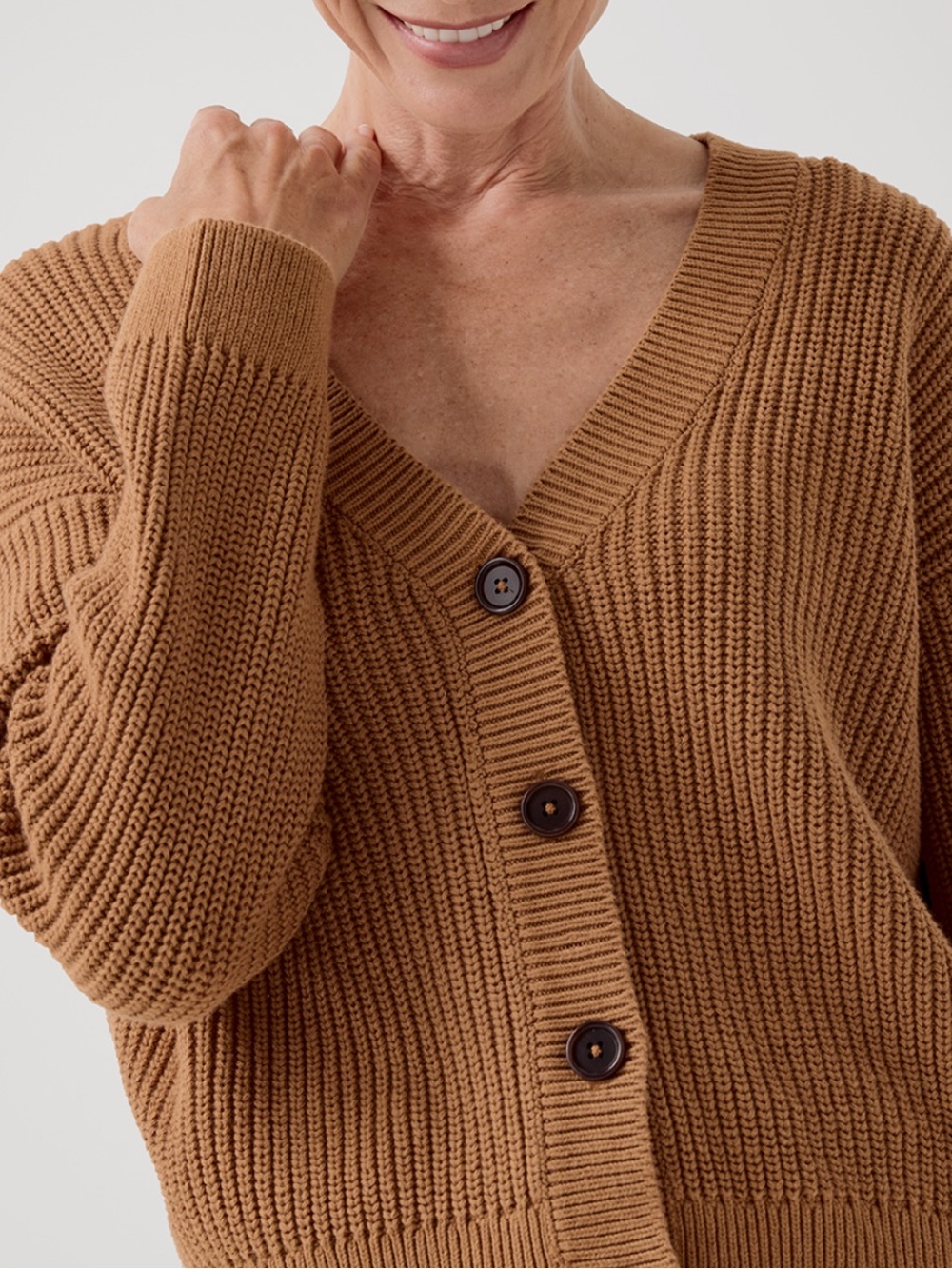 BOGO! Pact Luxe Knit Cardigan 100% Organic Cotton Camel Size XS